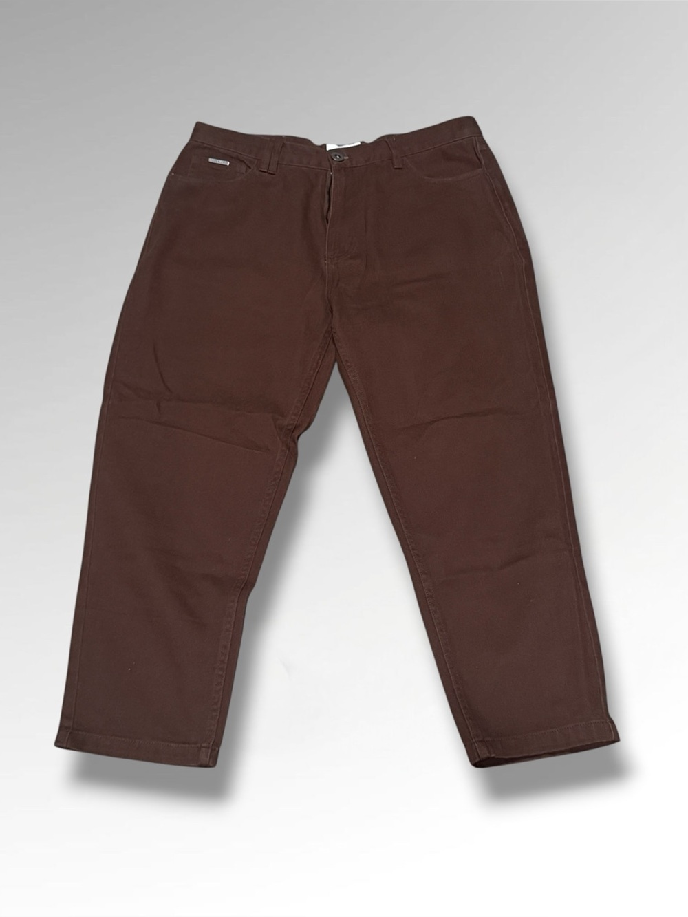 I Love Ugly 90’s Cropped Denim Jeans - Brown